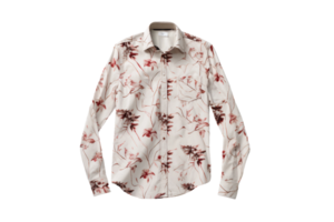 AI generated Button-Up Shirt on transparent background. png