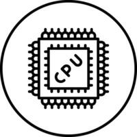 Microprocessor Vector Icon