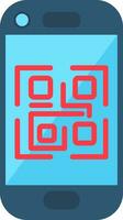 icono de vector de código qr