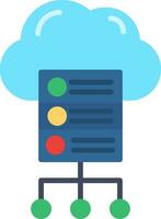 Cloud Server Vector Icon