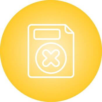 Eliminar botón vector icono