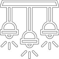 Ceiling Lamp Vector Icon