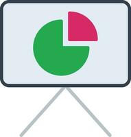 Pie Chart Presentation Vector Icon