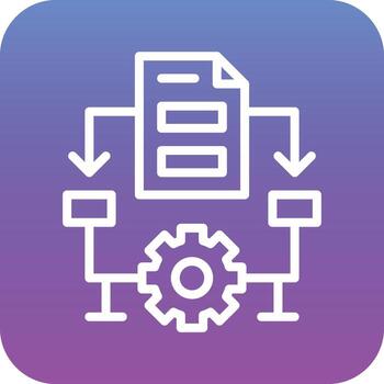 icono de vector de algoritmo