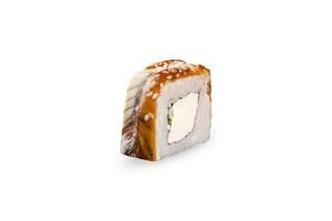 Roll Unagi Philadelphia on a white or png transparent background isolated photo