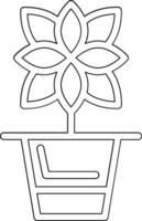 Flower Pot Vector Icon