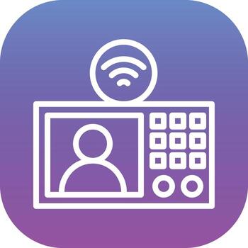 intercomunicador vector icono