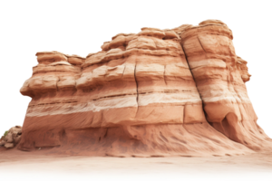 AI generated Sandstone Formation on transparent background. png