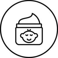 Baby Cream Vector Icon