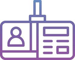 Identification Card Vector Icon