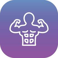 Body Builder Vector Icon