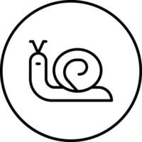 icono de vector de caracol