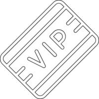 icono de vector de pase vip