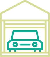 Car Garage Vector Icon