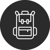 icono de vector de mochila