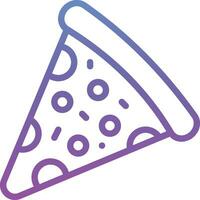 icono de vector de rebanada de pizza