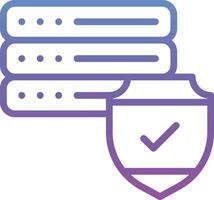 Database Security Vector Icon