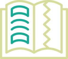 Teared Book Vector Icon