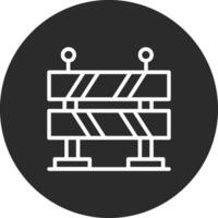 Road Barrier Vector Icon