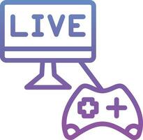 Game Streaming Vector Icon