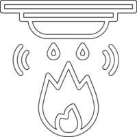 icono de vector de alarma de incendio