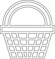 icono de vector de cesta de compras