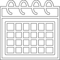 icono de vector de calendario