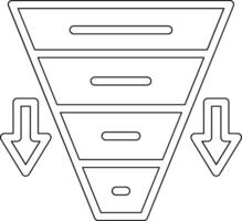 Funnel Chart Vector Icon