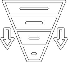 Funnel Chart Vector Icon