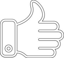 Thumbs Up Vector Icon