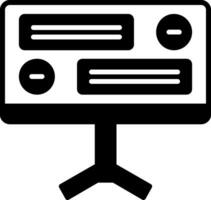 icono de vector de computadora de escritorio