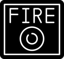 icono de vector de alarma de incendio
