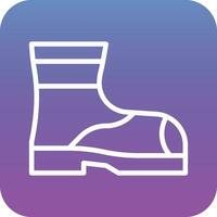 Firefighter Boots Vector Icon