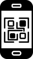 icono de vector de código qr