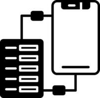 icono de vector de transferencia de datos