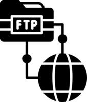 icono de vector ftp