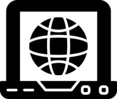 Laptop Internet Vector Icon