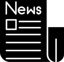 icono de vector de papel de noticias