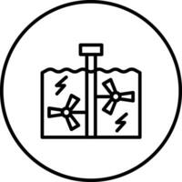 Tidal Power Vector Icon