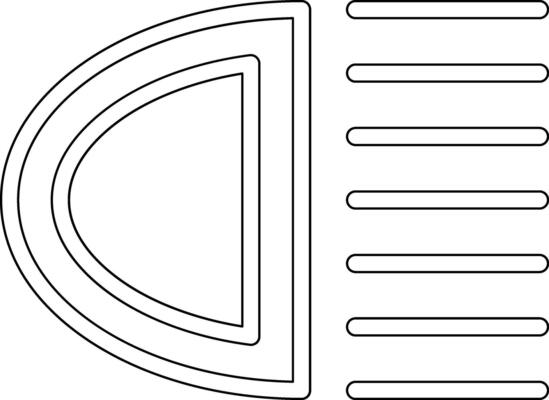 Headlight Vector Icon