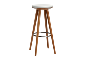 AI generated Top-View Barstool Design on transparent background. png