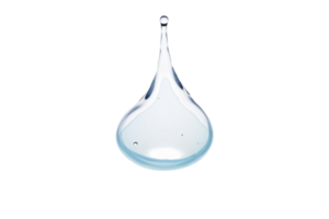 ai generiert Wasser Tröpfchen auf transparent Hintergrund. png