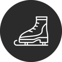 hielo patinar vector icono