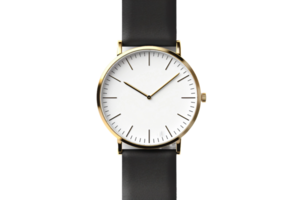 AI generated Blank Wristwatch Mockup on transparent background. png