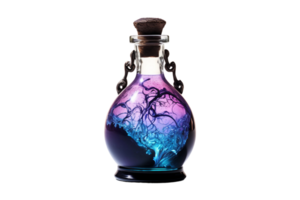 AI generated Potion of Dreams Bottle on transparent background. png