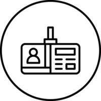 Identification Card Vector Icon