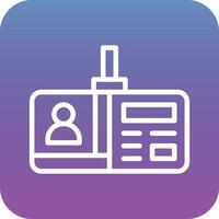 Identification Card Vector Icon