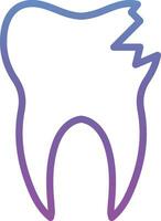 Broken Tooth Vector Icon