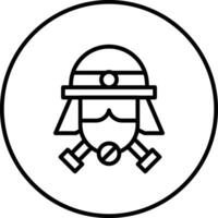 Fireman Mask Vector Icon