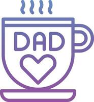 DAD Mug Vector Icon